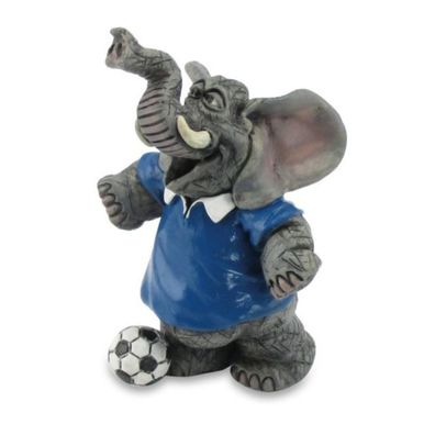 Funny Elefant - Fußballer mit Ball und Trikot (Gr. 9cm)