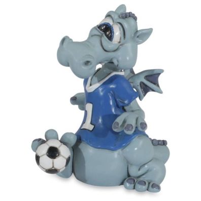 Funny Dragons - Fußball-Drache mit Trikot und Fussball (Gr. 11x9x10cm)
