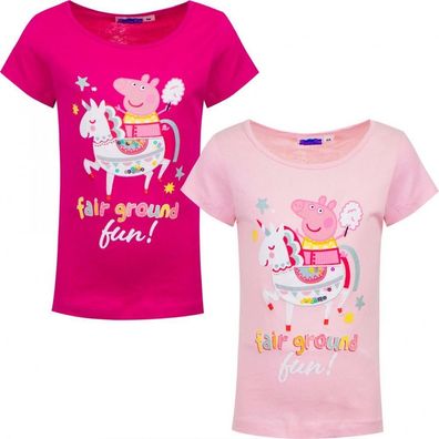 Peppa Pig T-Shirt "fair ground", rosa, oder pink, in den Größen 98 bis 116