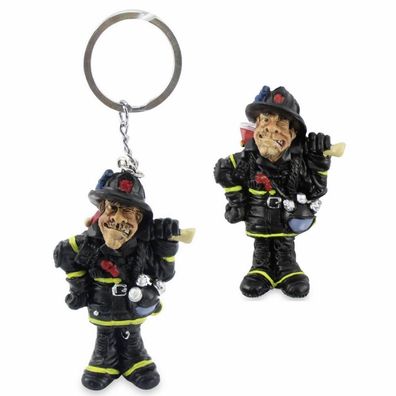 2er Set Funny Job - Feuerwehrmann - Magnet und Schlüsselanhänger (Gr. 7cm)