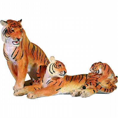3-köpfige Tigerfamilie länge 22cm (Gr. 22cm)