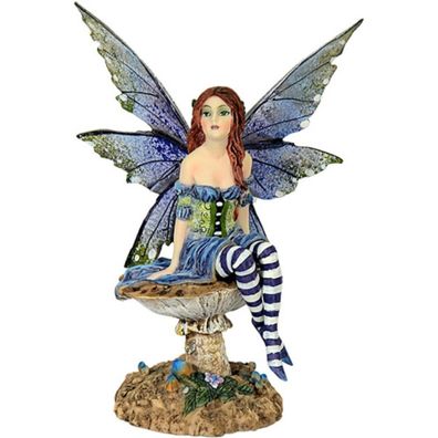 Bottom of Garden Fairy - Elfe sitzt auf Pilz - Amy Brown (Gr. 16cm)