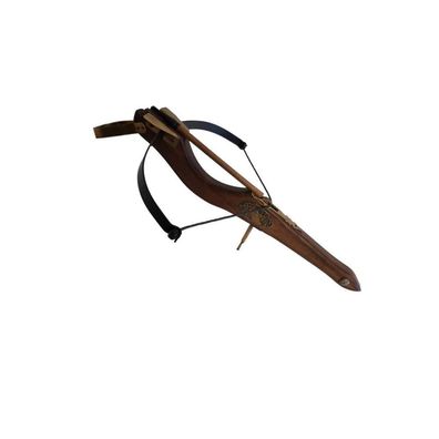 Armbrust aus Holz 45cm Mittelalter bedingt funktionsfähig mit Pfeil (Gr. 45cm)