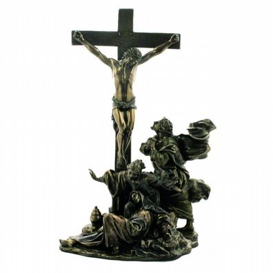 Ostern Kreuzigung auf Golgatha van den Broeck bronze (Gr. 33x22x16cm)