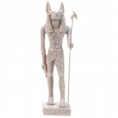 Ägyptischer Anubis stehend steinfarbend (Gr. 21cm)