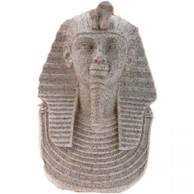 Ägyptischer Pharao Tutanchamun Büste steinfarbend (Gr. 14,5cm)