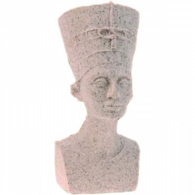 Ägyptische Büste Nofretete steinfarbend (Gr. 15cm)