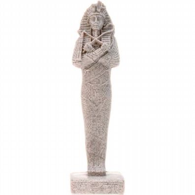 Ägyptischer Sarkophag Tut auf Sockel groß steinfarbend (Gr. 21cm)