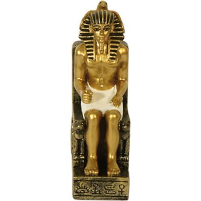 Ägyptischer Pharao Chefren sitzend klein (Gr. 8cm)