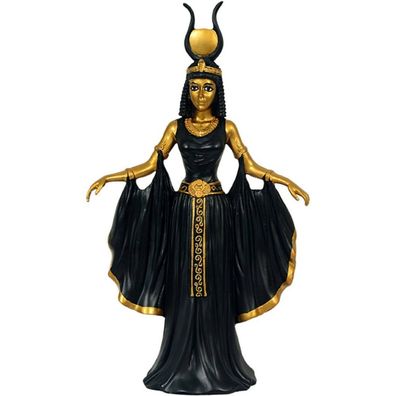 Ägyptische Pharaonin Kleopatra stehend schwarz-gold (Gr. 26cm)