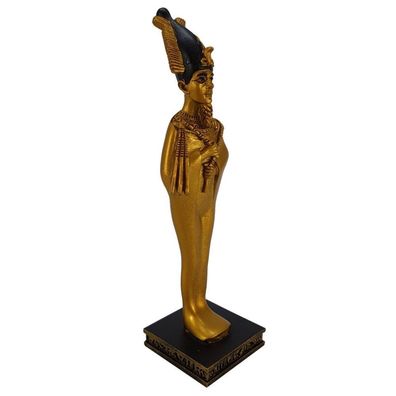 Osiris ägyptischer Gott schwarz-gold 16cm (Gr. 16x4x5cm)
