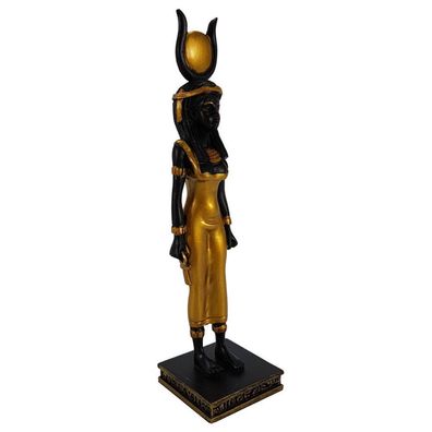 Isis ägyptische Göttin schwarz-gold 16cm (Gr. 16x4x4cm)