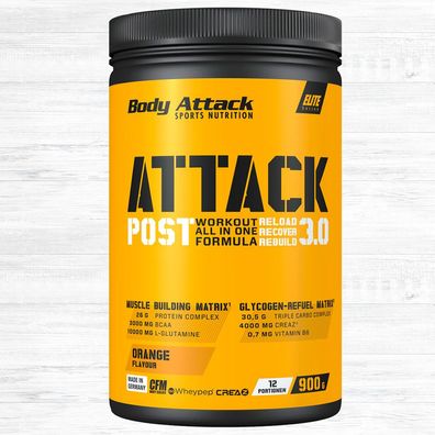 Body Attack Post Attack 3.0 900g Dose - Post-Workout mit Creatin