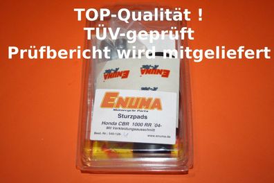 ENUMA Qualitäts Sturzpads Chrashpads Honda CBR1000 ab 2004 Polyamid schwarz neu