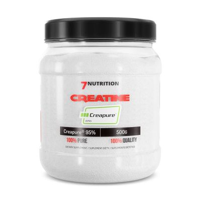7Nutrition Creapure Pulver - pure Creatin Monohydrat 500g Kreatin / Creatine Neutral