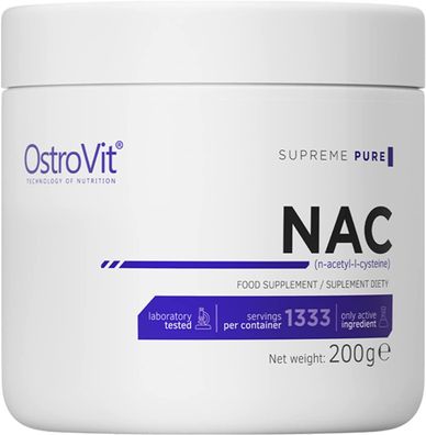 OstroVit NAC | 2 x 200g Pulver N-Acetyl L-Cystein Acetylcystein Aminosäure