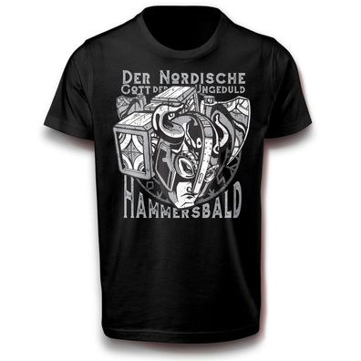 Nordisches Ungeduld T-Shirt 134 - 3XL Baumwolle Valhalla Nordisch Kämpfer Odin Spruch