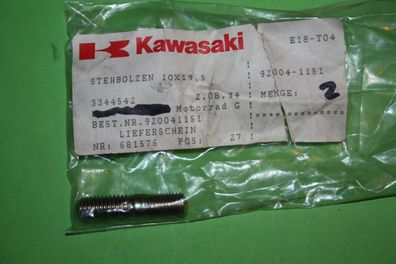 original Kawasaki Stehbolzen Hinterrad M10x19,5 EN500 ER5 GPZ900R VN800 GPZ500S