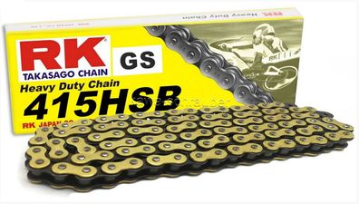 RK chain Kette 415HSB GB415HSB Motorrad Antriebskette gold 144 Glieder