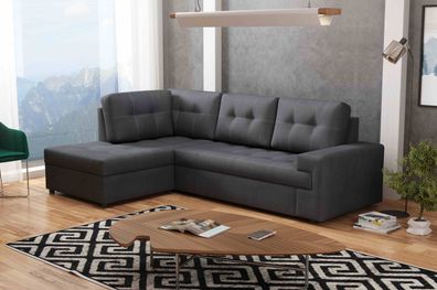 FURNIX Ecksofa Camilio Sofa mit Bettkasten und Schlaffunktion Couch L-Form KR 22