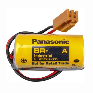 Panasonic Lithium 3V Batterie BR-A Industrie Zelle + JAE-IL-2S-S3L-2P