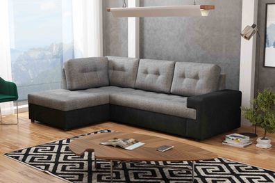 FURNIX Ecksofa Camilio Sofa mit Bettkasten Schlaffunktion Couch L-Form AL13-21