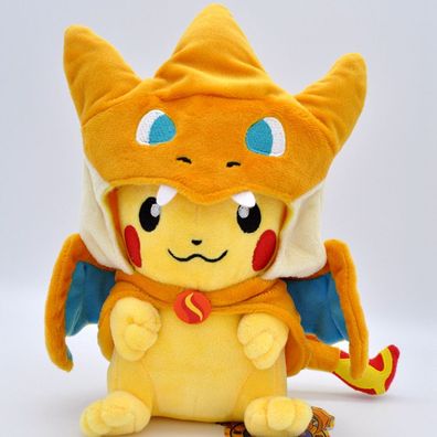 23cm Pikachu Cosplay Charizard Plüsch Puppe Anime Pokémon Stofftier Spielzeug