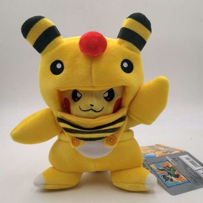 Anime Pikachu Cosplay Ampharos Plüsch Puppe Pokémon Stofftier Kid Spielzeug 20cm