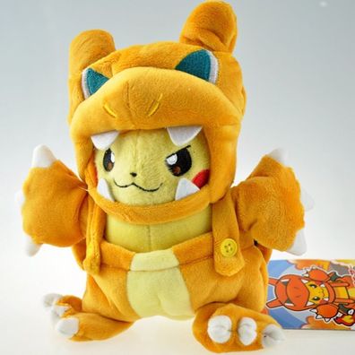 Anime Pikachu Cosplay Charizard Y Plüsch Puppe Pokémon Stofftier Spielzeug 21cm