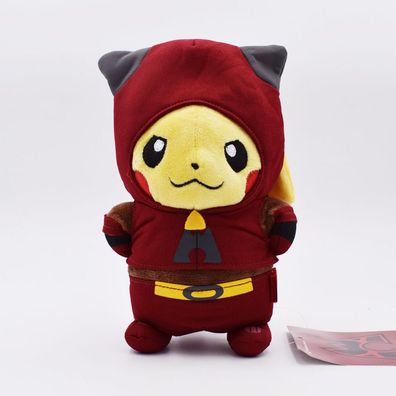 Anime Pikachu Cosplay Team Magma Plüsch Puppe Pokémon Stofftier Spielzeug 20cm