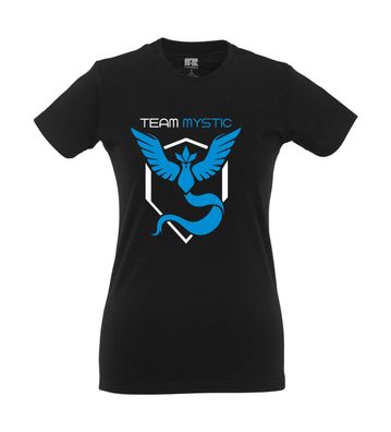 Team Blau Symbol Fan Fun Poke Go Weisheit Team Mystic Vintage I Girlie Shirt
