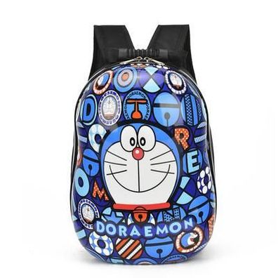 Süß Doraemon Rucksack Eierschalen Backpack Kinder Schultasche 24x13x34 Blau