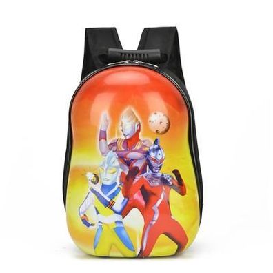 Cartoon Ultraman Rucksack Eierschalen Backpack Kinder Schultasche 24x13x34cm
