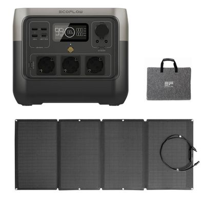 EcoFlow River 2 Pro Portable Powerstation + 160W Solarpanel