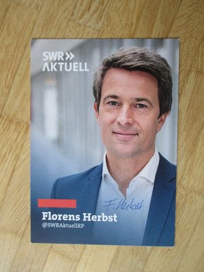SWR Fernsehmoderator Florens Herbst - handsigniertes Autogramm!!