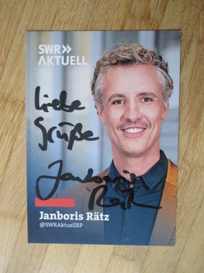 SWR Fernsehmoderator Janboris Rätz - handsigniertes Autogramm!!!