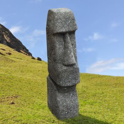 Naturstein Moai Figur Hisar