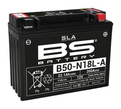 BS SLA Batterie B50-N18L-A wartungsfrei SS (super sealed)