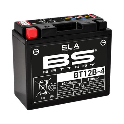 BS SLA Batterie BT12B-4 wartungsfrei SS (super sealed)