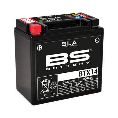 BS SLA Batterie BTX14 wartungsfrei SS (super sealed)
