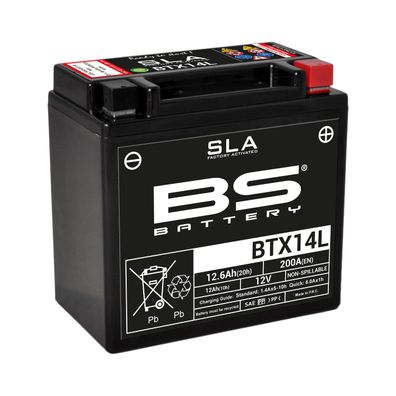 BS SLA Batterie BTX14L wartungsfrei SS (super sealed)
