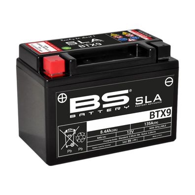 BS SLA Batterie BTX9 wartungsfrei SS (super sealed)