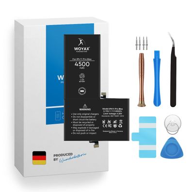 Woyax Wunderbatterie Akku für iPhone 11 Pro Max 4500 mAh Hohe Kapazität Ersatzakku