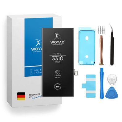 Woyax Wunderbatterie Akku für iPhone 12 / 12 Pro 3310 mAh Hohe Kapazität Ersatzakku