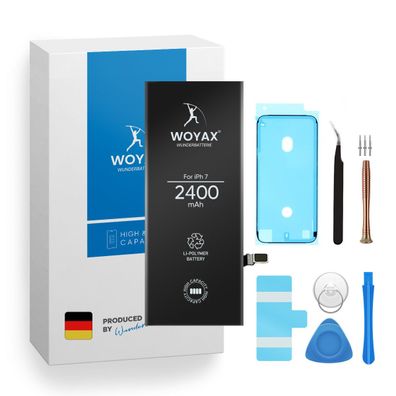 Woyax Wunderbatterie Akku für iPhone 7 2400 mAh Hohe Kapazität Ersatzakku