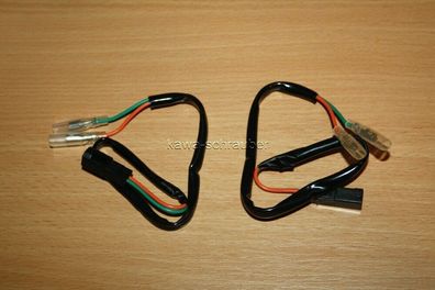 Adapter Kabel Stecker 36cm für LED Halogen Mini Blinker Ducati Satz mit 2 Stück