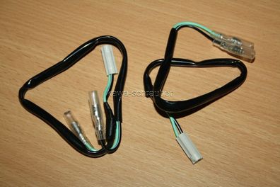 Adapter Kabel Stecker 36cm für LED Halogen Mini Blinker Yamaha Satz mit 2 Stück