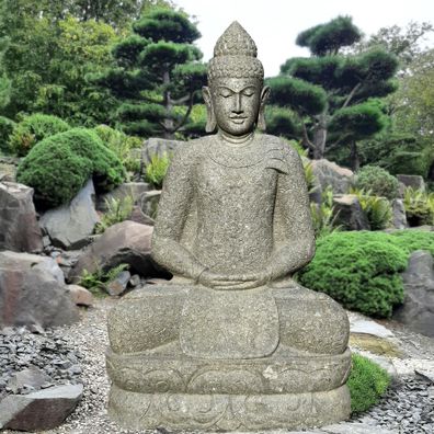 Naturstein Buddha Nagercoil mit Geste der Erleuchtung
