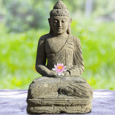 Gartenfigur Buddha Karawal im Zustand der Erleuchtung