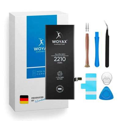 Woyax Wunderbatterie Akku für iPhone SE 2020 / 2210mAh Hohe Kapazität Ersatzakku
